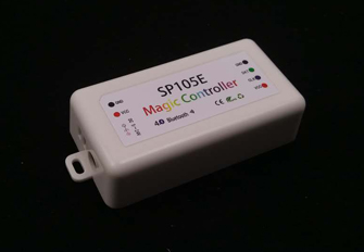 LED全彩控制器  5V-24V  2048 點 SP105手機APP控制器